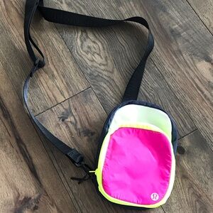 lululemon athletica Pink and Yellow Crossbody Bag